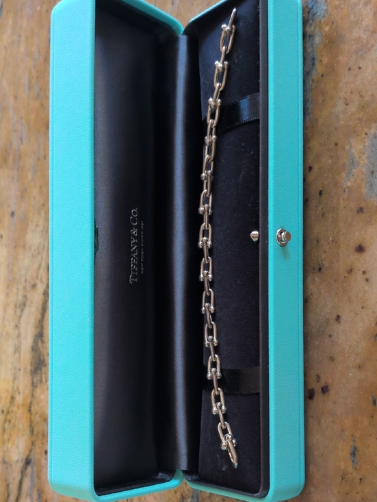 Tiffany & Co. Jewelry - Tiffany & Co. Silver Link Bracelet with Blue Box